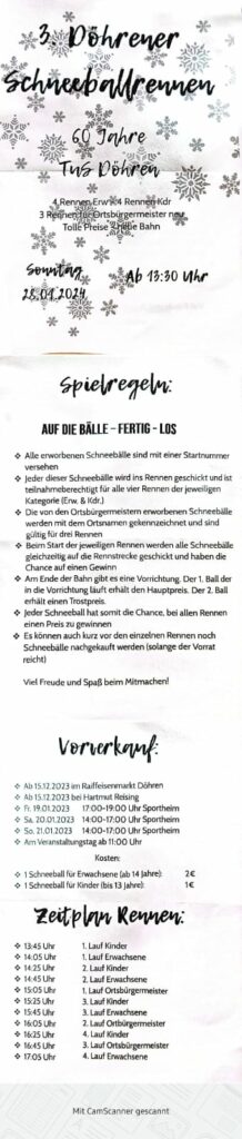 Döhrener Schneeballrennen 2024